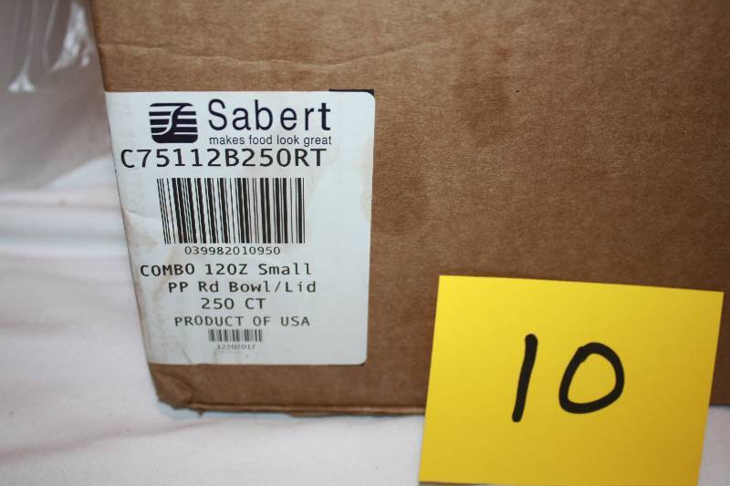 Sabert C75112B250RT 5 Sleeves of Each