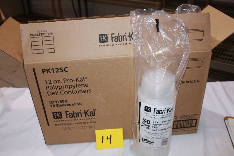 Fabri-Kal PK12S-C Pro-Kal 12 oz Clear Plastic Deli Containers