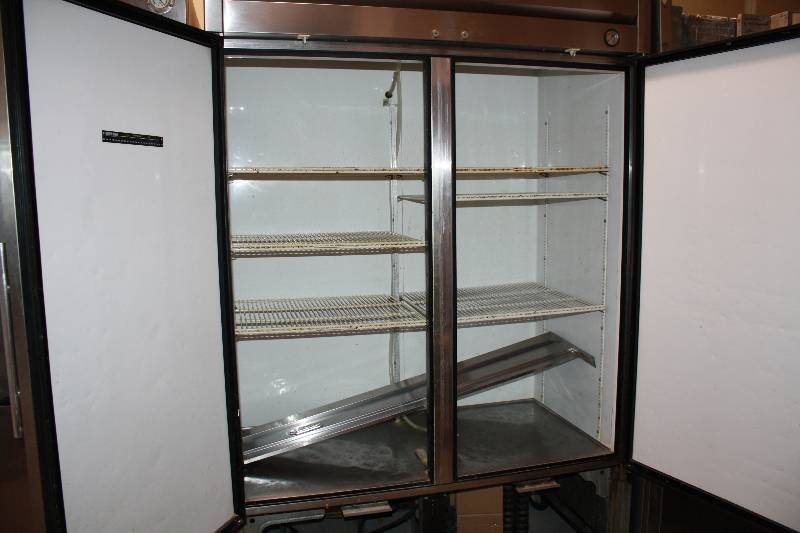 True Two Door Refrigerator, Runs and Cools