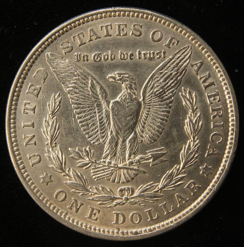 1921 MORGAN SILVER DOLLAR AU55