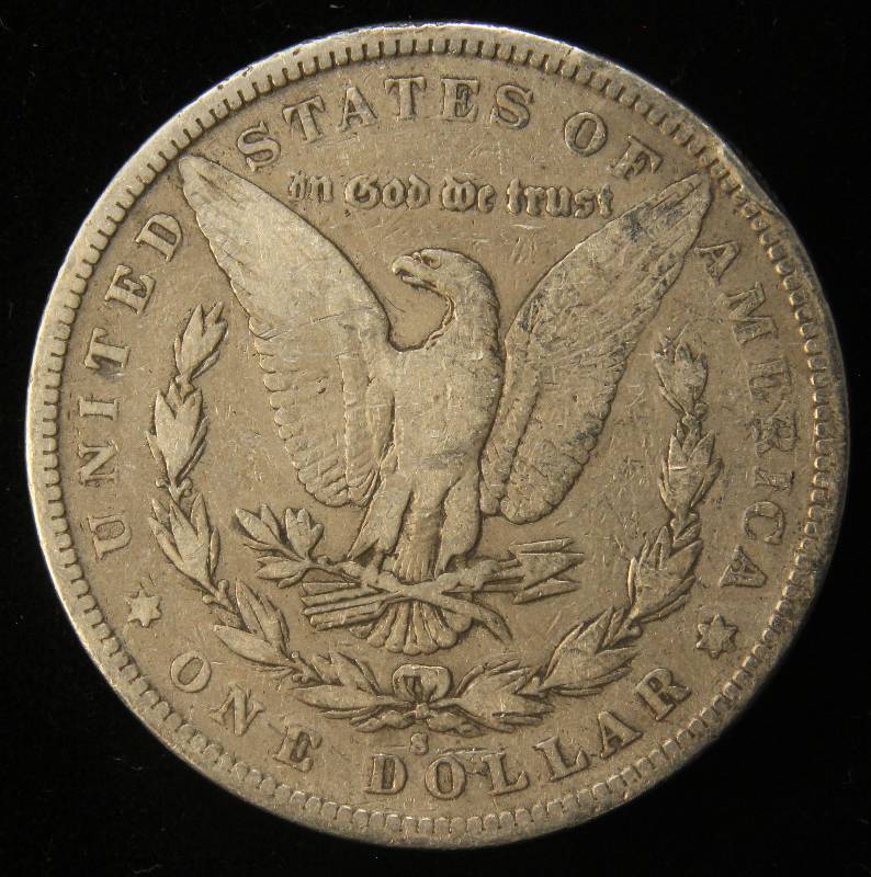 1882-S MORGAN SILVER DOLLAR IN LOWER GRADE