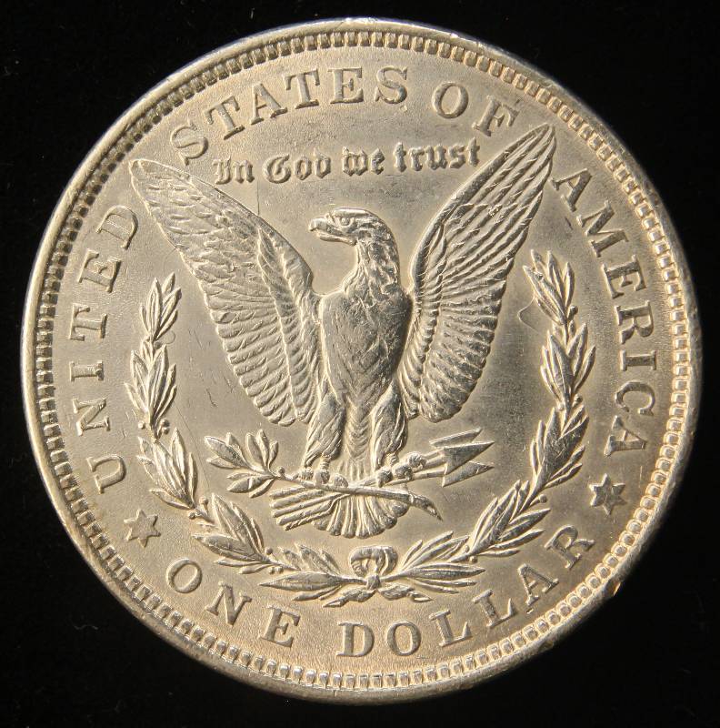 1921 MORGAN SILVER DOLLAR UNC CLEANED