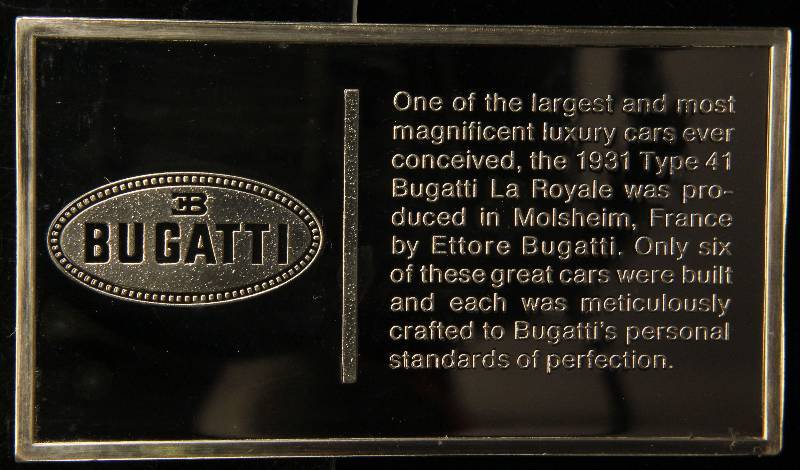 VINTAGE 1931 BUGATTI 1000 GRAINS (2.08 TROY OZ) STERLING SILVER BAR