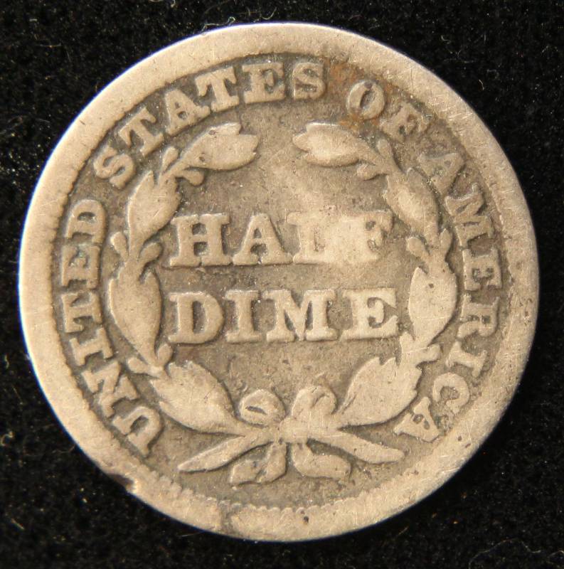 1848 US SILVER HALF DIME