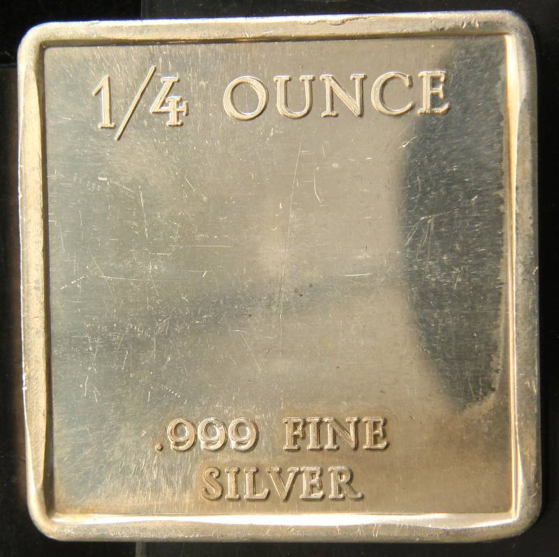 14 OZ. .999 FINE SILVER 1976 MINUTEMAN BAR