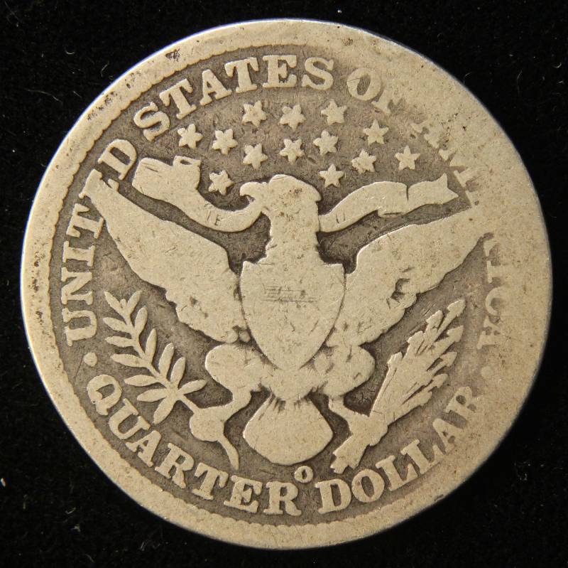 1899-O BARBER SILVER QUARTER