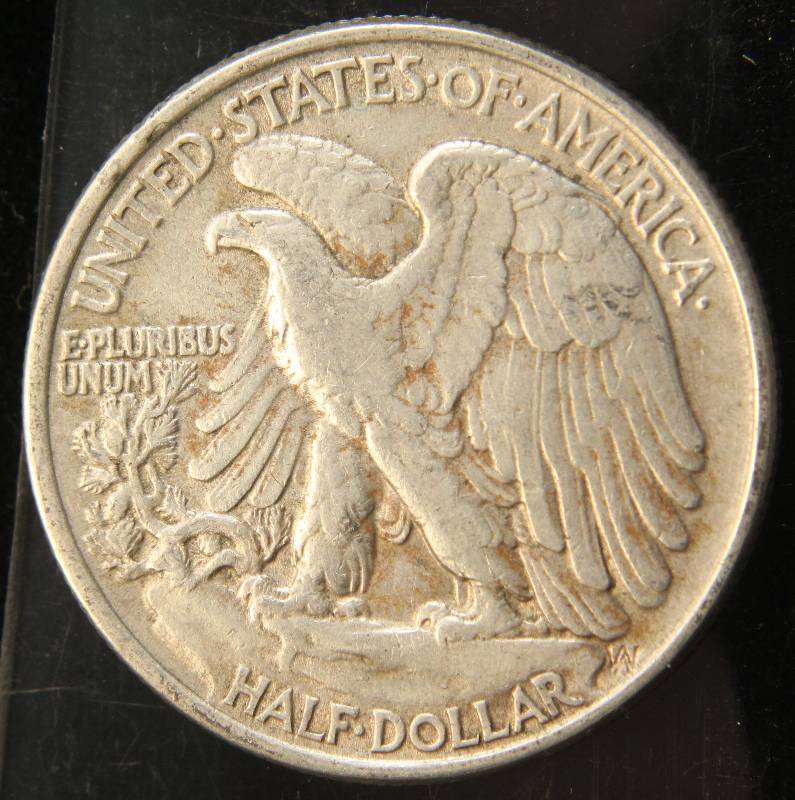 1943 WALKING LIBERTY SILVER HALF DOLLAR XF