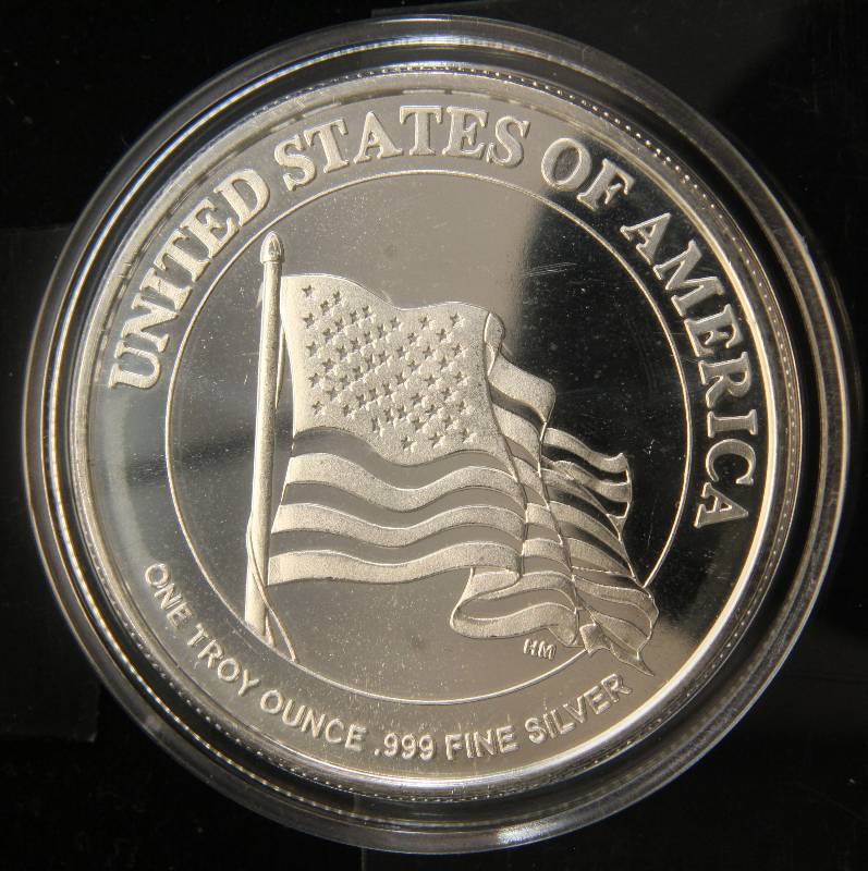 1 TROY OZ. .999 FINE SILVER 100TH ANNIVERSARY I WANT YOU IN AIRTITE