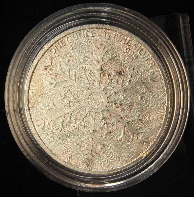1 TROY OZ. .999 FINE SILVER MERRY CHRISTMAS IN AIRTITE