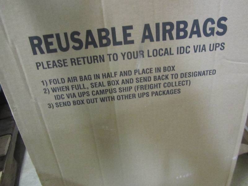 lot 7 image: reusable airbags for shipping