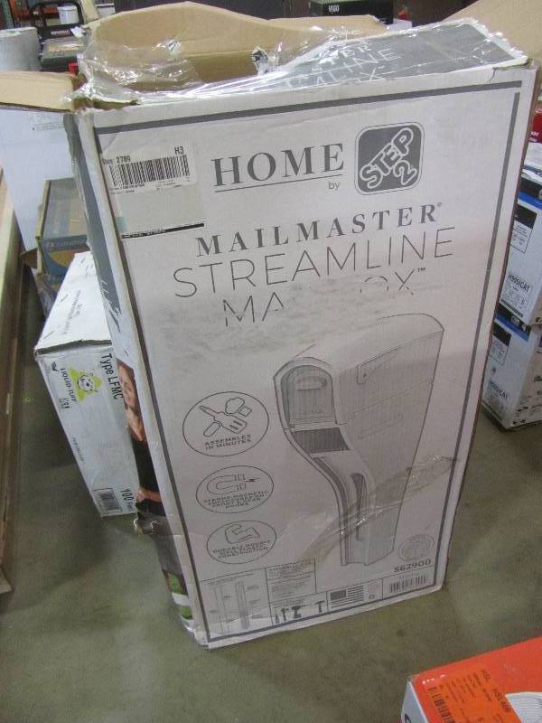 lot 50 image: Step2 Mail Master Streamline Mocha OverPost Mounted Plastic Mailbox