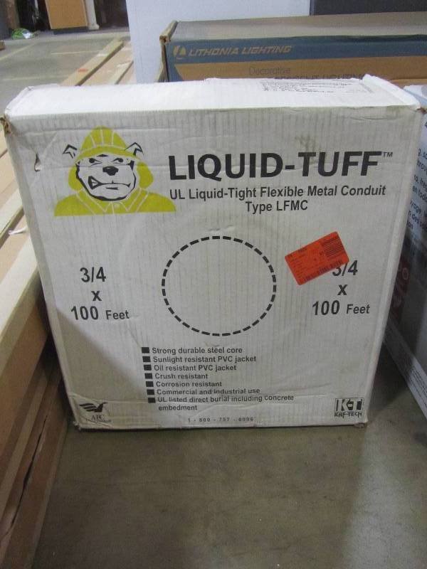 lot 54 image: AFC Cable Systems 34 x 100 ft. Liquidtight Flexible Steel Conduit