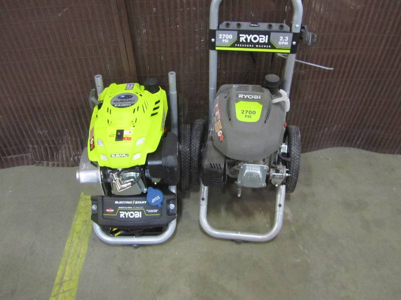 lot 80 image: Ryobi 2700-PSI 2.3-GPM Gas Pressure WasherSubaru 3100-PSI 2.4-GPM Electric Start Gas Pressure Washer