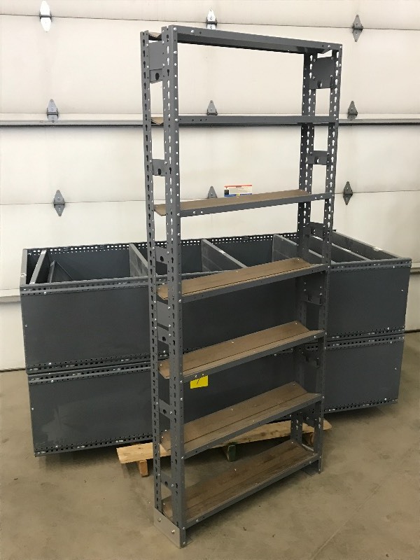 lot 7 image: Lot Of (2) 18x36x7ft Steel Shop ...