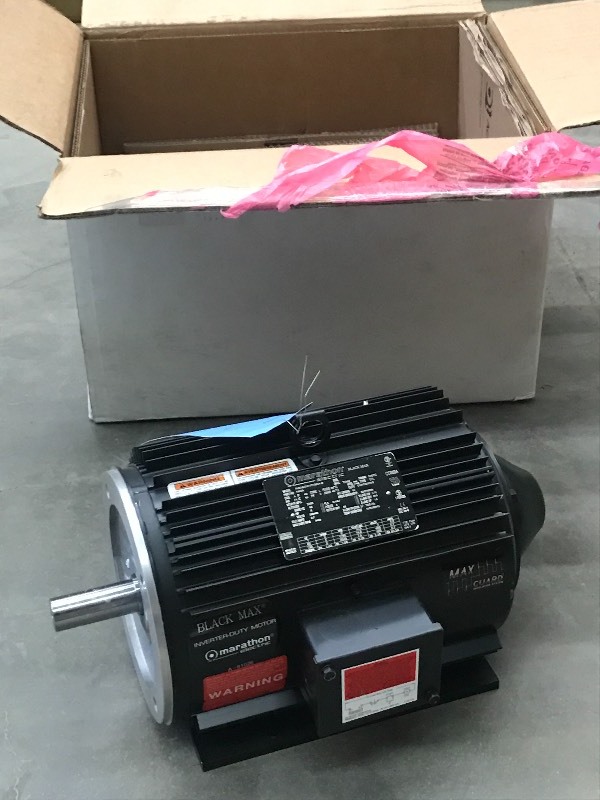 lot 16 image: Unused Marathon 5HP Three Phase 230...