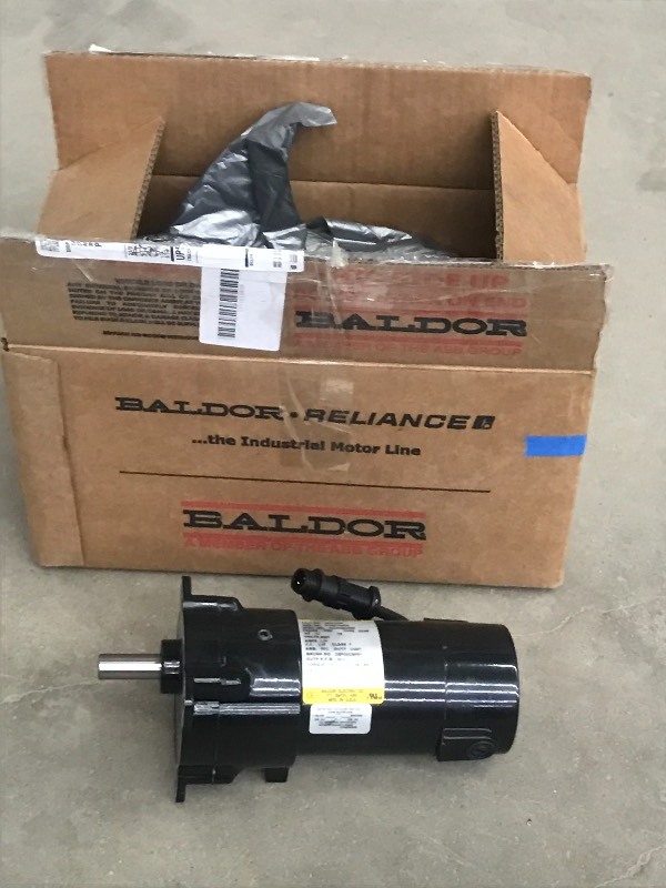 lot 24 image: Unused Baldor .13HP 90Volt Electric...
