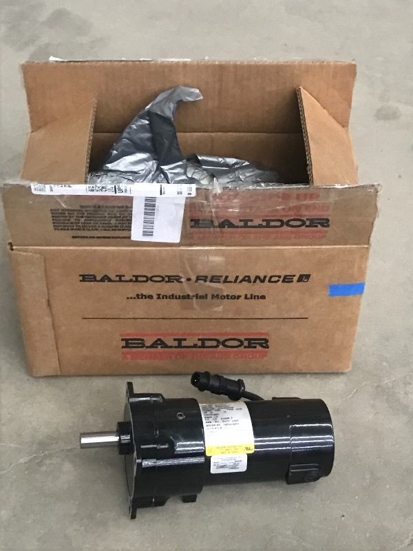 lot 25 image: Unused Baldor .13HP 90Volt Electric...