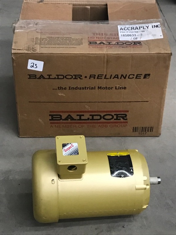 lot 23 image: Unused Baldor 3HP Three-Phase 2304...