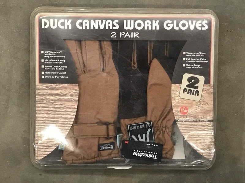 lot 40 image: New 2-Pack Of Duck Canvas Work Glov...
