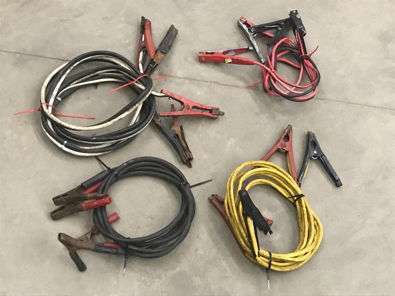 lot 48 image: (4) Sets Of 12Volt Jumper Cables ...