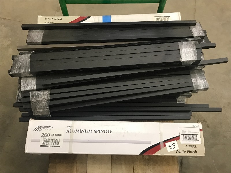 lot 52 image: Large Lot Of Aluminum Deck Spindles...