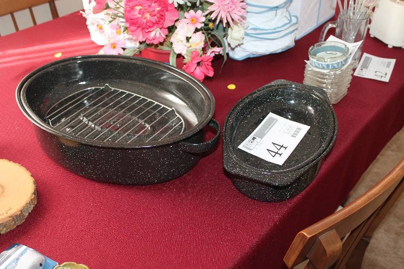 Lot of (2) Roasting Pans