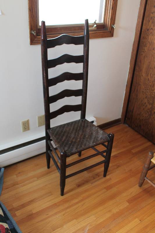 High-Back Wood Dining Chair