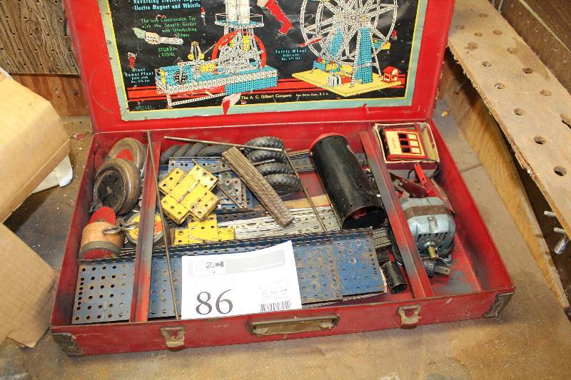 Vintage Erector Set No. 8 12 All Electric, First Set With The Whistle