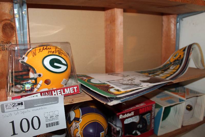 Green Bay Packer, Minnesota Vikings, Minnesota Twins Signed Memorabilia - Helmets, Penants, Football