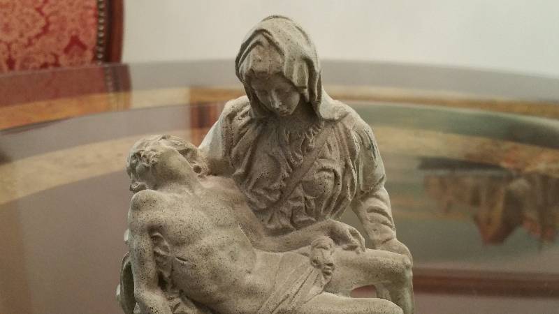 Mt. Pinatubo, Philippines Volcanic Ash Mary & Jesus Decor