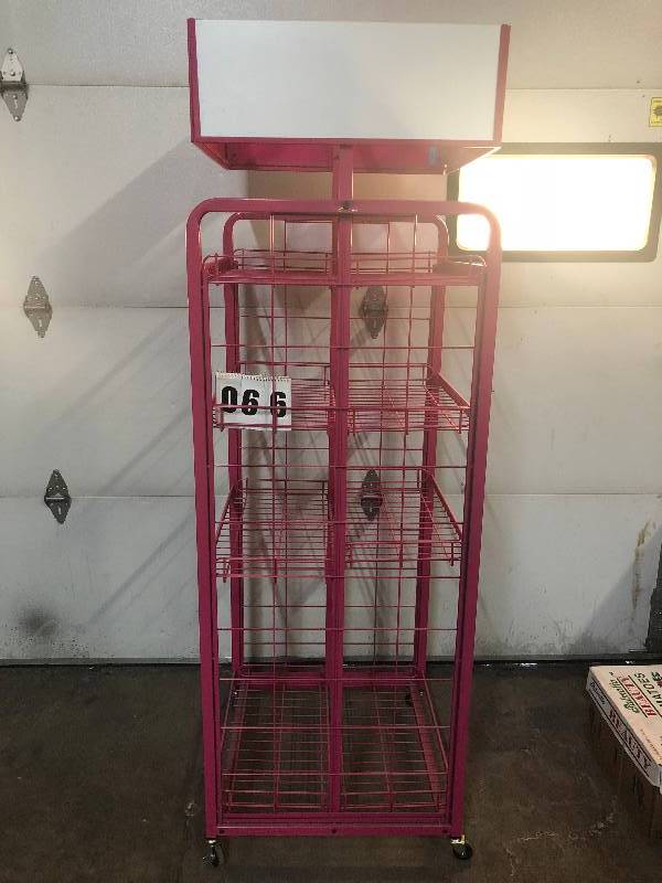 lot 66 image: Retail Display Rack - Pink