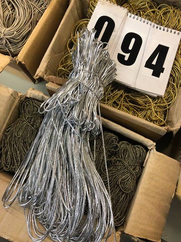 lot 94 image: Lot of (5) boxes of gift wrap string