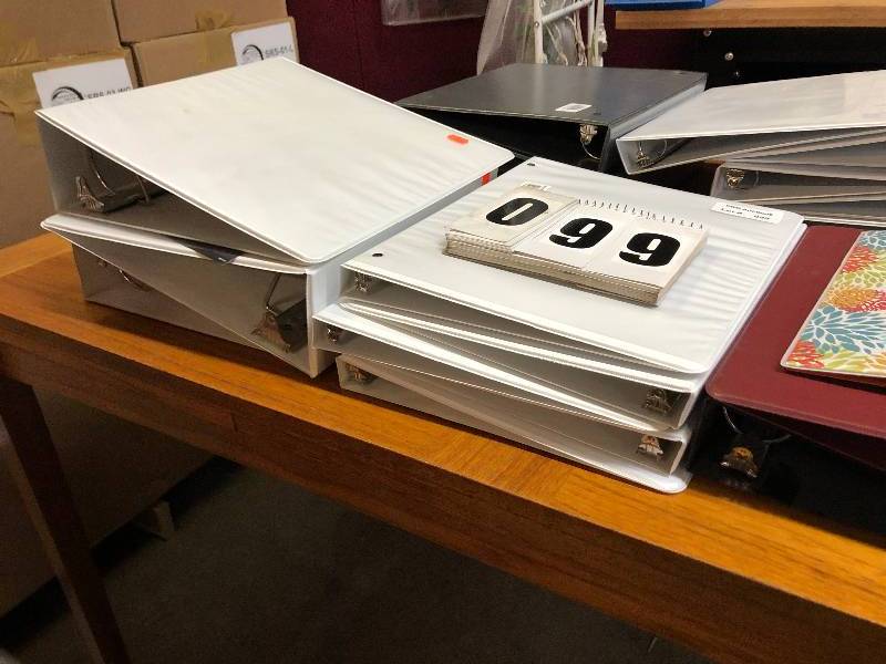 lot 99 image: Large Lot of 3-Ring Binders