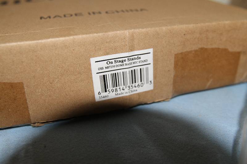 (2) On Stage Stands, Microphone Stand Dome Bases - NEW in Original Boxes