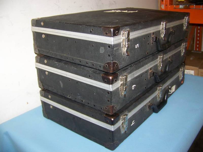 (3) Hard Sided, Travel  Equipment Cases