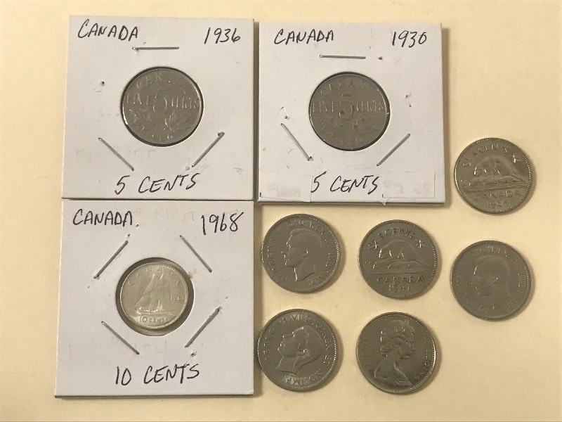 Misc Canadian 1968 Silver Dime, 19...