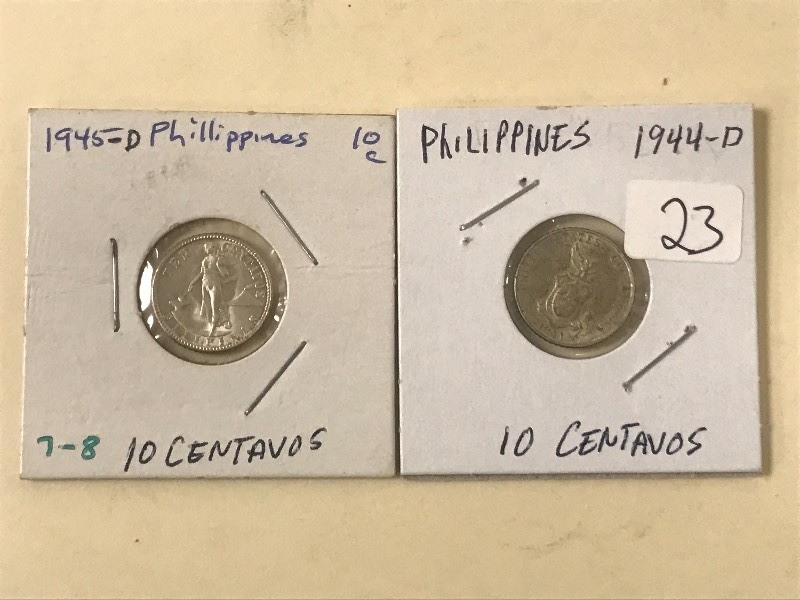 Phillipines Silver 1944-D & 1945-S...