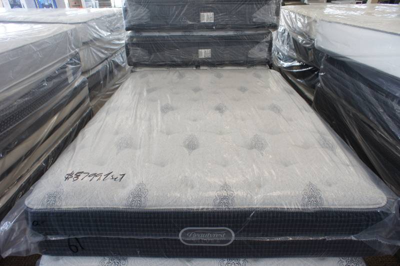lot 18 image: NEW - QUEEN SIZE - SIMMONS BEAUTYREST - SILVER EMERY HOPE LUXURY FIRM - QUEEN SIZE MATTRESS MSRP $1899.99