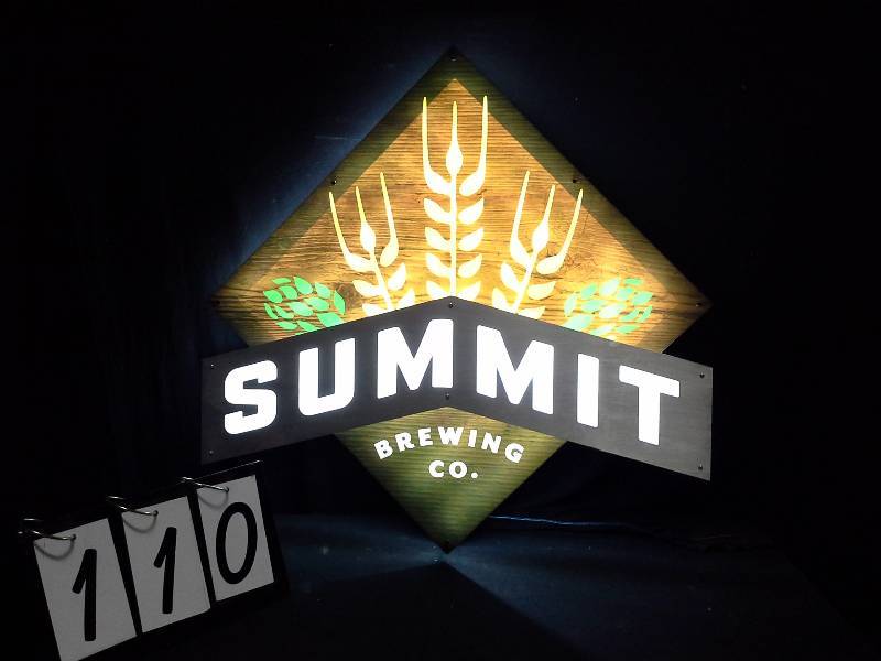 lot 110 image: Summit Brewing Company LED sign