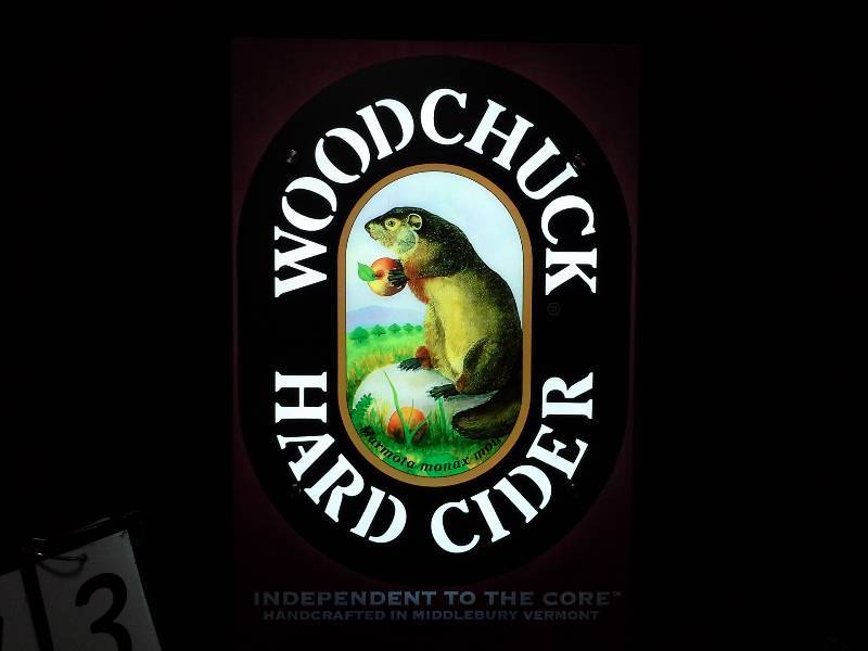 lot 113 image: Woodchuck Hard Cider LED sign
