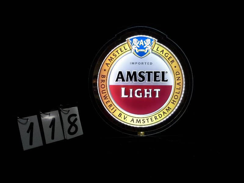 lot 118 image: Amstel Light LED sign