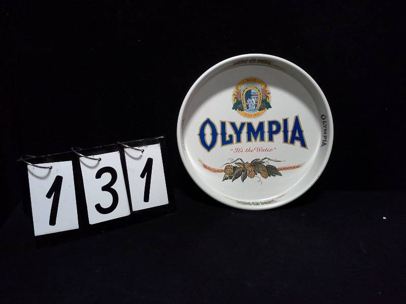 lot 131 image: Olympia Beer serving tray