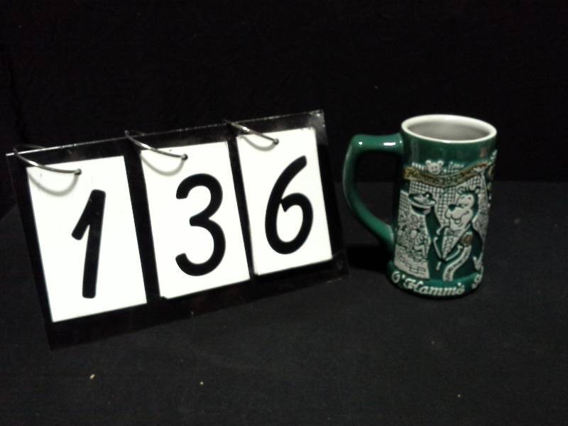 lot 136 image: Hamms Beer, OHamms ceramic mug