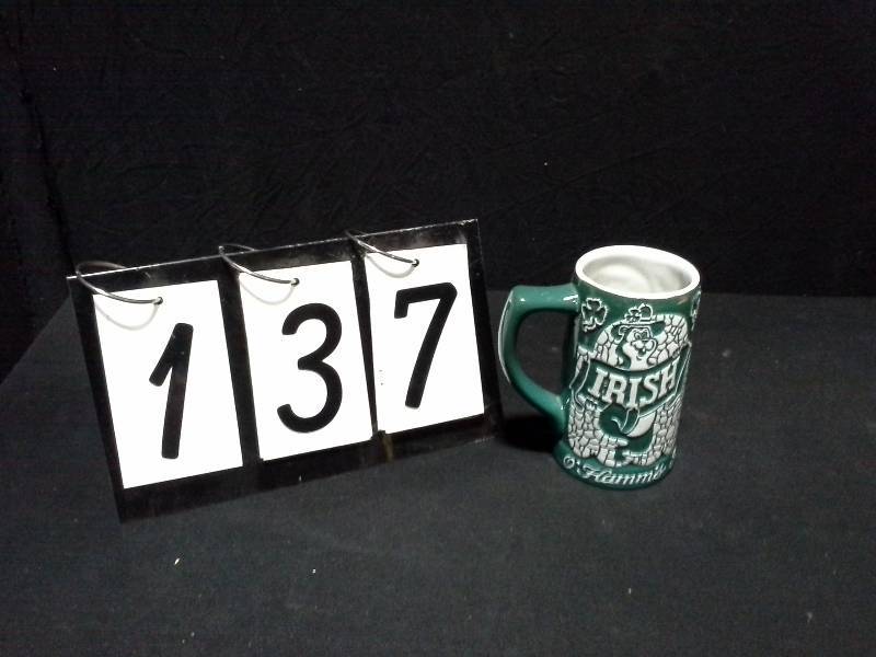 lot 137 image: Hamms Beer, OHamms ceramic mug