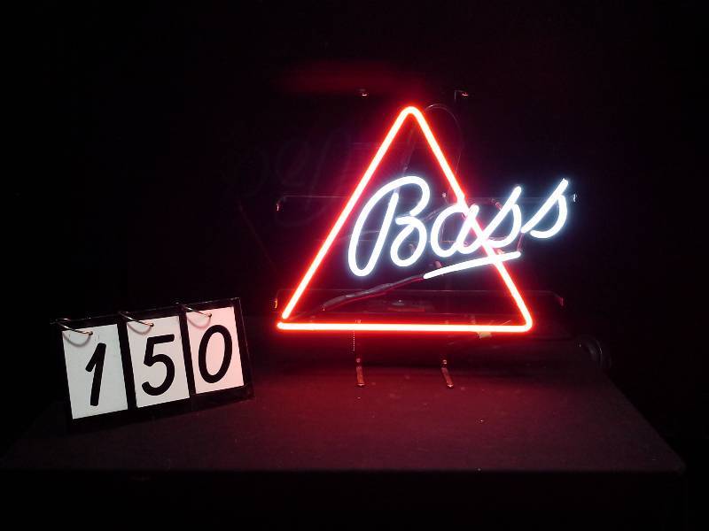 lot 150 image: Bass Ale neon triangle