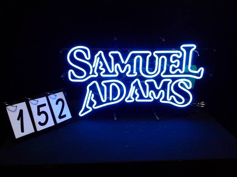 lot 152 image: Samuel Adams  Sam Adams neon