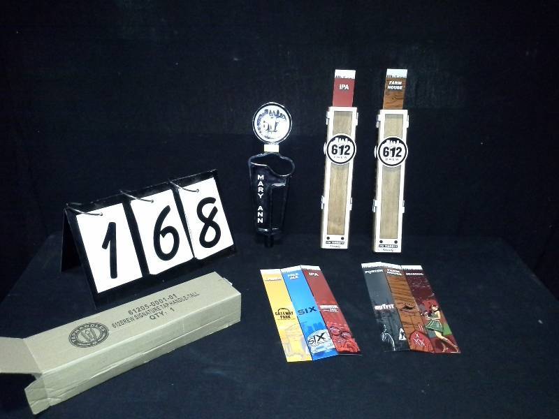 lot 168 image: 612 Brew tap handles