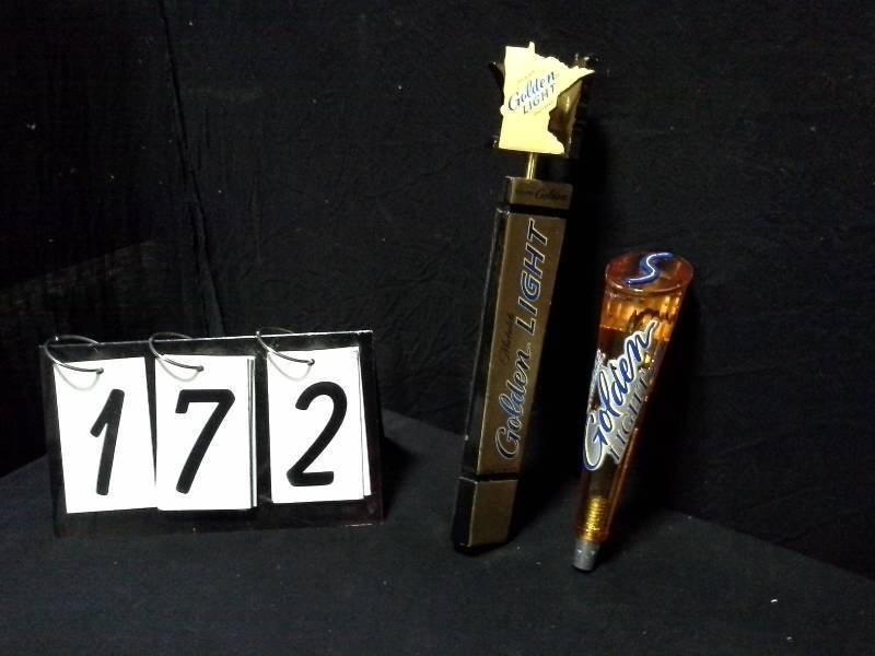lot 172 image: State of MN Minnesota, Mich Golden tap handles