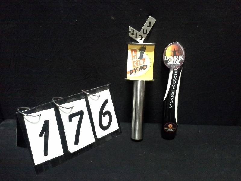 lot 176 image: Lucid and Dark Side Empyrean tap handles