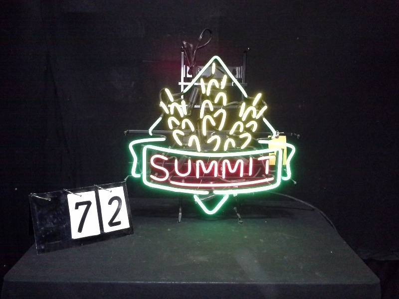 lot 72 image: Summit neon sign